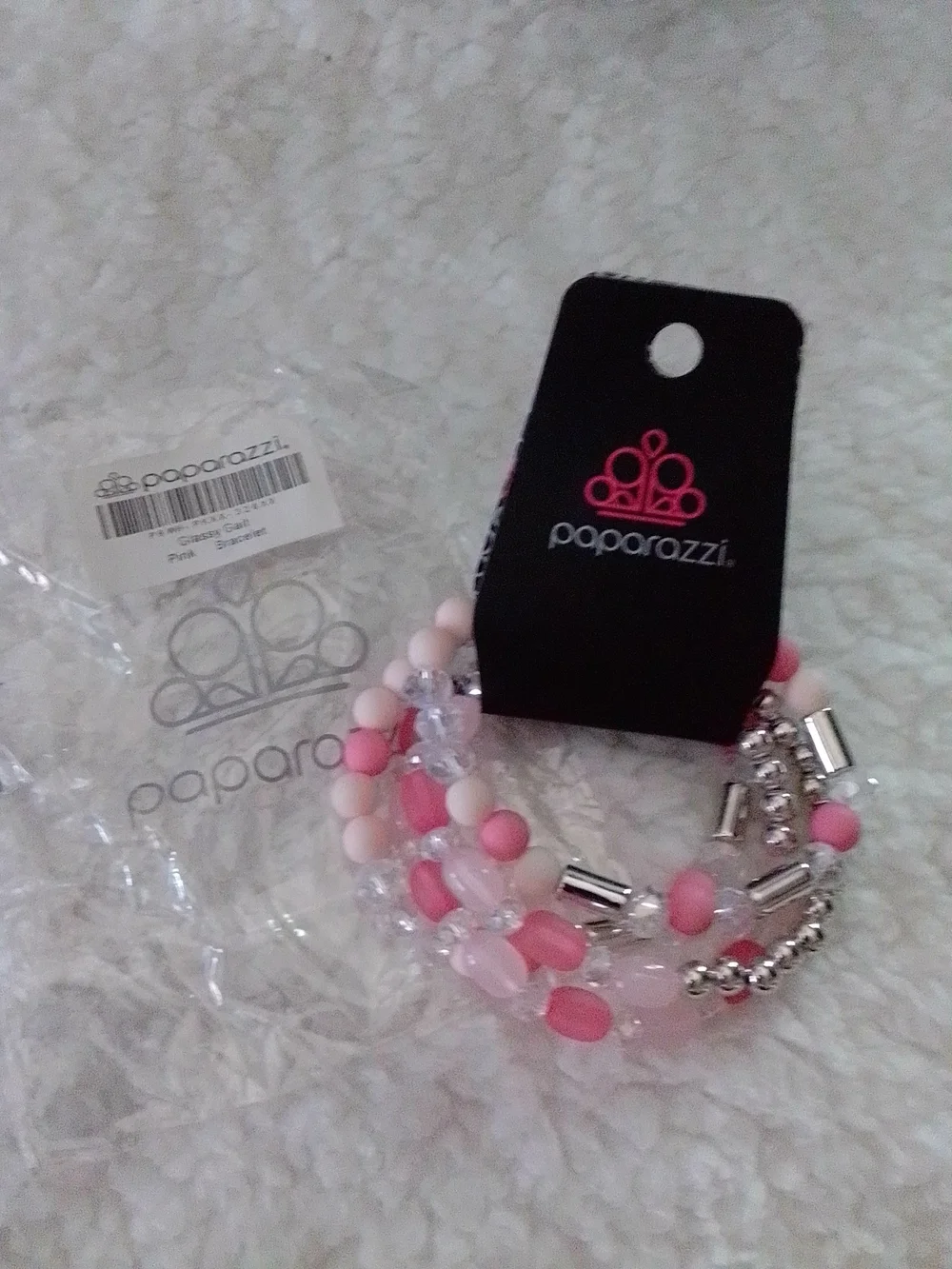 paparazzi Pink Multi-Strand Beaded Bracelet Stack